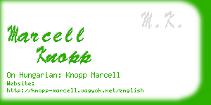 marcell knopp business card